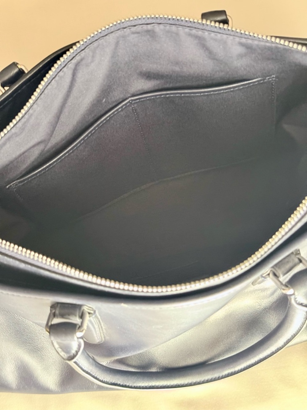 Coach Morgan Navy Patchwork Satchel LNWOT 🤩 Hang Tag Adust Strap & Bonus Scarf - Picture 13 of 16